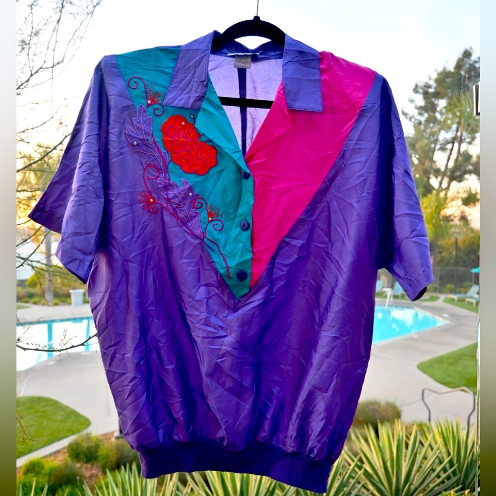 80s Vintage Bonnie Blair Women’s Sports Top / Windbreaker
